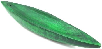 Porta-Incenso Pirogue Verde 25cm