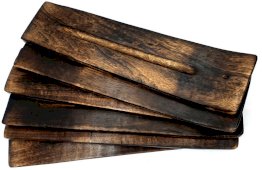 Porta-Incenso Madeira Ski Ondulé 28cm 6pcs