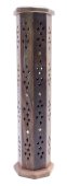 Porta-Incenso Madeira Tour Octogonale Motifs 30cm