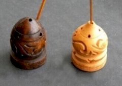 Porta-Incenso Madeira Mini Spirale 5cm