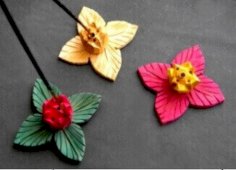 Porta-Incenso Madeira Flor Ouverte 6cm