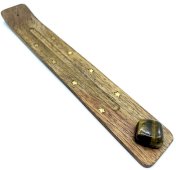 Porta-Incenso Madeira Ski 25cm + Olho de Tigre