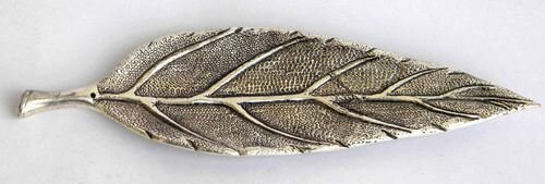 Porta-Incenso Métal Feuille 23cm