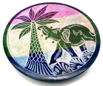 Porta-Incenso Pedra Eléphant Palmier Dégradé 10cm