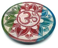 Porta-Incenso Pedra Rond OM Dégradé 10cm