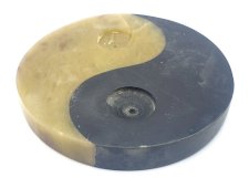Porta-Incenso Pedra Ying-Yang Antique 8cm
