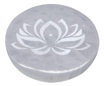 Porta-Incenso Selenite Lotus 10cm