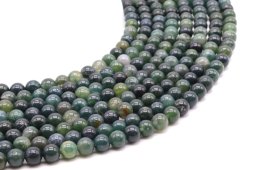 Perles Ágata Mousse 6mm sobre fil 40cm