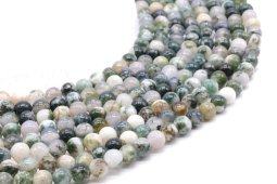 Perles Ágata Árvore 6mm sobre fil 40cm