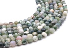 Perles Ágata Árvore 8mm sobre fil 40cm