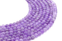 Perles Ametista 'Purple Light' 6mm sobre fil 40cm