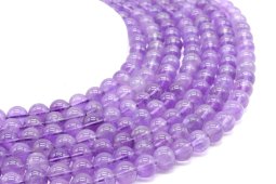 Perles Ametista 'Purple Light' 8mm sobre fil 40cm