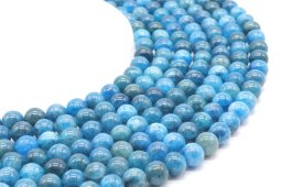 Perles Apatite 'AAA' 8mm sobre fil 40cm