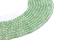 Perles Aventurina Verde 4mm sobre fil 40cm