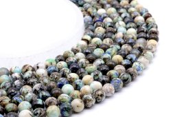 Perles Baryte 'AAA' 8mm sobre fil 40cm