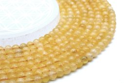 Perles Calcita Orange 6mm sobre fil 40cm