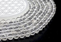 Perles Cristal de Rocha 10mm sobre fil 40cm