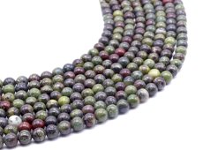 Perles Jaspe Sangue de Dragão 6mm sobre fil 40cm