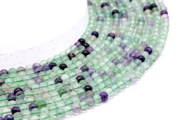 Perles Fluorita Multi 4mm sobre fil 40cm