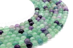 Perles Fluorita Multi 8mm sobre fil 40cm