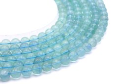 Perles Fluorita Azul 'AA' 10mm sobre fil 40cm