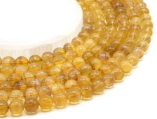 Perles Fluorita Amarelo 10mm sobre fil 40cm