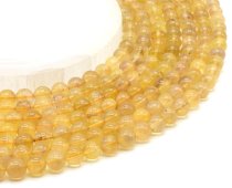 Perles Fluorita Amarelo 8mm sobre fil 40cm