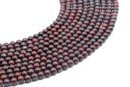 Perles Jaspe Arc-en-Ciel 4mm sobre fil 40cm