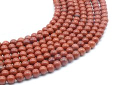Perles Jaspe Vermelho 6mm sobre fil 40cm