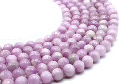Perles Kunzite 10mm sobre fil 40cm
