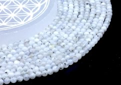 Perles Labradorita Branca 4mm sobre fil 40cm