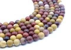 Perles Jaspe Mokaïte 10mm sobre fil 40cm