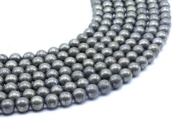 Perles Pyrite 8mm sobre fil 40cm