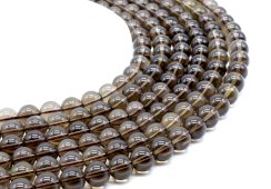 Perles Quartzo Fumé 10mm sobre fil 40cm