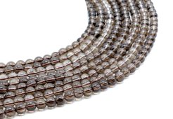 Perles Quartzo Fumé 6mm sobre fil 40cm