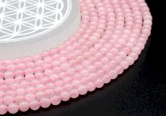 Perles Quartzo Rosa 6mm sobre fil 40cm