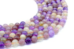 Perles de Super Seven 10mm sobre fil 40cm