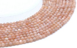 Perles de Sol 'AA' 4mm sobre fil 40cm