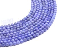 Perles Tanzanite 'AA' 5mm sobre fil 40cm