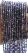 Perles facettées Ametista 3mm sobre fil 40cm
