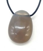 Ágata Grise rolada Perfurada 3cm