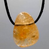 Citrino chauffée rolada Perfurada 3.5cm