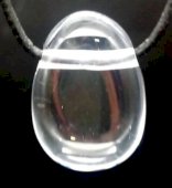 Cristal de Rocha rolada Perfurada 3cm