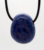 Dumortierita rolada Perfurada 3cm