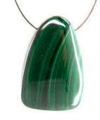 Malaquita rolada Perfurada 3cm