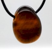 Olho de Tigre rolada Perfurada 3cm