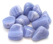Calcedónia Azul 'Blue Lace' roladas 100g