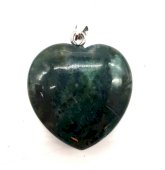 Pendente Coração Ágata Mousse 2.5cm