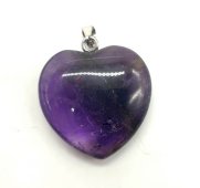 Pendente Coração Ametista 2.5cm