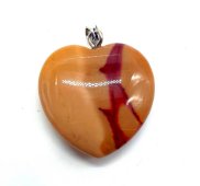 Pendente Coração Jaspe Mokaïte 2.5cm